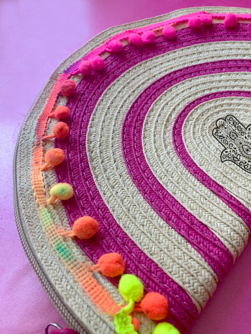 boho rainbow clutch2