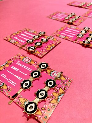 Metallic Eye Hair Slides