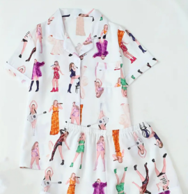 Personalised Swiftie Pyjamas Shorts Set