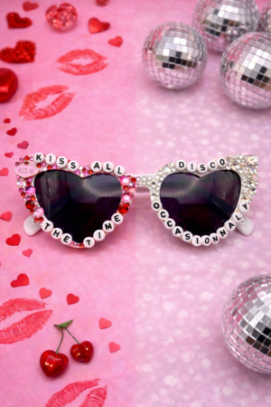 Kiss All The Time. Disco, Occasionally Tour Glasses